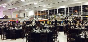 Nedda and Mo performed thier first dance at their wedding reception in the Lyons Air Museum