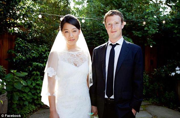 Mark Zuckerberg Pracilla Celebrity Couple Wedding
