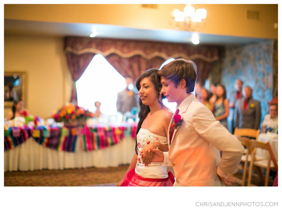 Quinceanera Waltz dance Smiling and waltz dancing