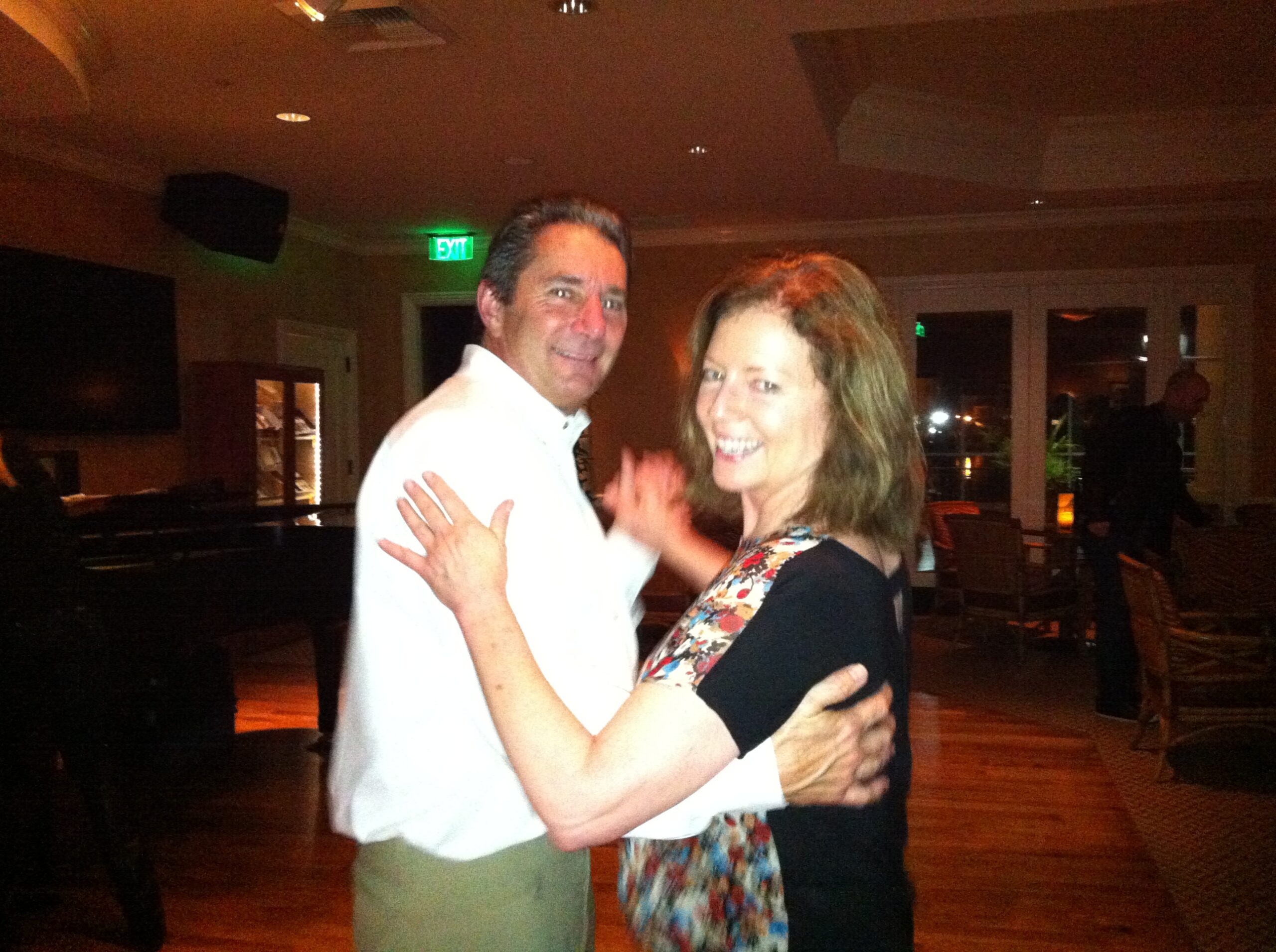 Ballroom dancing on the town Jill and student swing dancing