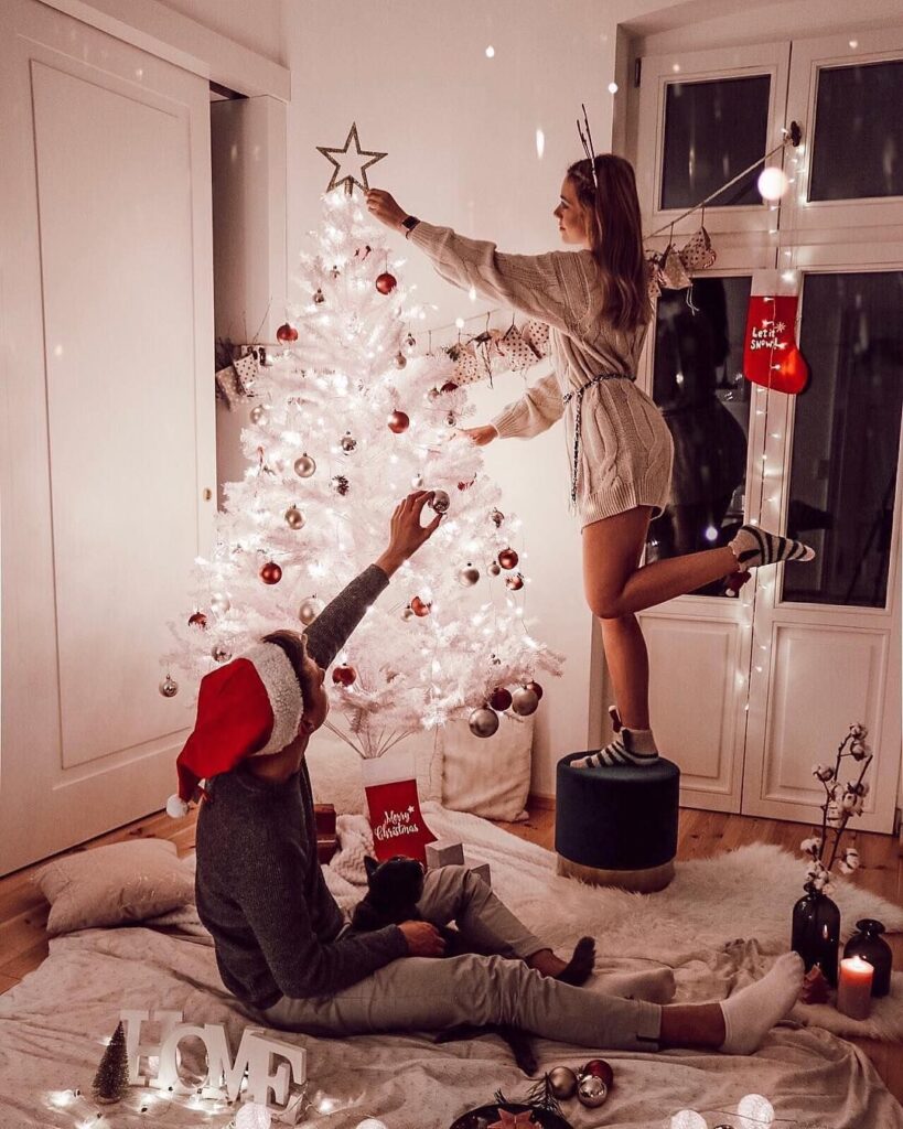 Christmas Date Night Ideas Tree Decorating - Bella Ballroom