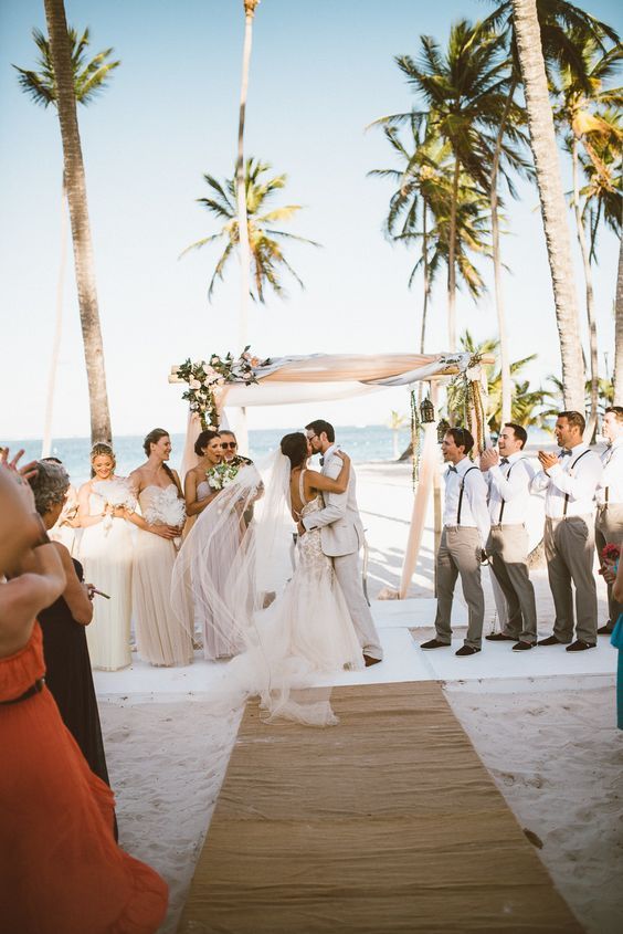 Wed on a Budget : Guide to cutting your price down Vintage Bohemian Beach Wedding at Jellyfish Punta Cana - Bella Ballroom