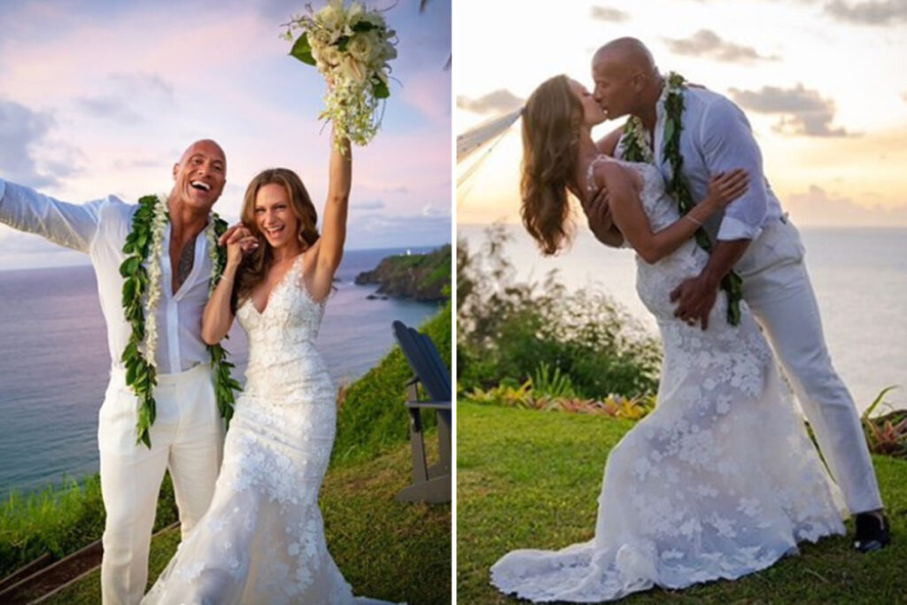 Wedding Dance Lessons for Celebrity Couples dwayne the rock johnson and lauren hashian wedding - Bella Ballroom